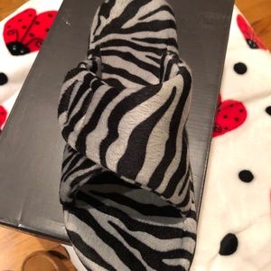 Zebra slippers